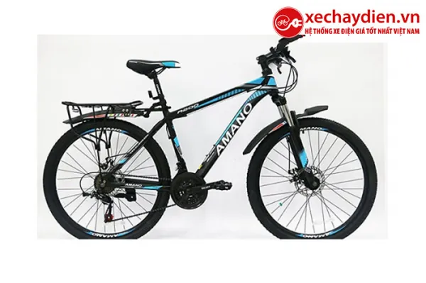Xe đạp Amano A200 mới nhất màu đen xanh